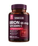 Vitacook High Potency Iron Supplement with Vitamin C - Vegan Iron for Energy, Muscle & Immune Support - 60 Count - Buy Online on GoSupps.com