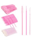 300 PCS Eyelash Extension Kit | Disposable Micro Swab Brush & Mascara Wand Applicator Set - Pink - Buy Online on GoSupps.com