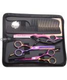 Professional Purple Dragon Hair Scissors Set - 5.5 Inch Iridescent Hairdressing Shears for Men & Women | Sharp Barber Tools for Beginners - Buy Online on GoSupps.com