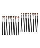 FRCOLOR 20 Pcs Angled Eyebrow Brush Set | Thin Stiff Makeup Brushes for Brow Powder Wax & Eyeliner | Eco-Friendly Bamboo Comb - Buy Online on GoSupps.com