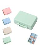 2023 Portable Daily Pill Organizer - 9 Compartment Waterproof Pill Box for Travel & Vitamins - G-1PC-Green - Buy Online on GoSupps.com