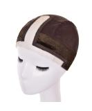 Adjustable Pointed Wig Handle Cap with Silk Wig Cap - Seamless Dark Brown Hairline for All Wig Types - Buy Online on GoSupps.com