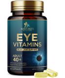 Eye Vitamins & Mineral Supplement - Lutein Zeaxanthin Bilberry Zinc for Macular Health & Dry Eyes - Non-GMO - 60 Capsules - Buy Online on GoSupps.com