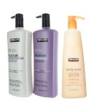 Kirkland Signature Professional Salon Formula Bundle - Shampoo & Conditioner (33.8 fl oz each) + 2 Body Washes (27 fl oz) - Best International Shipping Option - Buy Online on GoSupps.com
