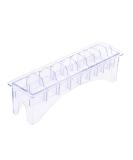 Rectangular Plastic Blade Organizer for 10 Blades Clipper Comb Holder Storage Case Rack 10 Grid Base for Hair Clipper Limit Comb Guide Comb Storage Organizer - Buy Online on GoSupps.com