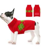 Christmas Dog Sweater - Warm Turtleneck Knitting for Medium-Sized Dogs & Cats | XL Red Sweater - Buy Online on GoSupps.com