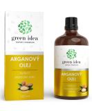 100% Pure Argan Oil - Cold Pressed Vegan & Cruelty Free - Best for Face Body Hair & Nails - 100ml Glass Bottle | Green Idea - Buy Online on GoSupps.com