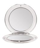 Buy Foldable Round Double Pocket Mirror - 8.5 cm 3x Magnification Acrylic & Plastic | Kosmetex - International Shipping Available - Buy Online on GoSupps.com