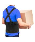 Lumbar Back Support Belt for Women and Men | Lower Back Pain Relief with Removable Suspender Straps | Ideal for Heavy Lifting and Warehouse Jobs | M/L (30-37) - Buy Online on GoSupps.com
