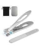 Uraqt Large Stainless Steel Nail Clipper - Ideal for Thick Nails Wide Jaw Toenail Scissors with Nail Files for Men & Women - Perfect for Easy Grooming - Buy Online on GoSupps.com