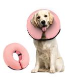 Supet Rewrise Dog Inflatable Collar - Soft Leak Protection for Post-Op Dogs - Pink Medium (28-35.5cm) - Buy Online on GoSupps.com