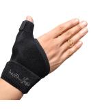 HealthAndYoga GuardNHeal Thumb Spica Support Splint - Universal Size for Right & Left Hand - Effective Thumb & Metacarpal Immobilizer with Double Strapping - Buy Online on GoSupps.com