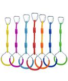 7PCS Colorful Ninja Rings Kit for Kids & Adults - Playground Gymnastic Ring Fitness Set - American Ninja Warrior Obstacle Course Accessories - Buy Online on GoSupps.com