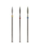 KADS 3Pcs Diamond Cuticle Nail Drill Bits Nail Cuticle Remove Drill Bits Set 3/32'' for Electric Machine Nail File Gel Polishing Head (3 Pcs Tungsten Stell Flame Shape Bits) - Buy Online on GoSupps.com