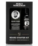 Percy Nobleman Beard Starter Kit - Beard Oil and Wash 30ml/75ml - Buy Online on GoSupps.com