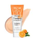 Tinted Sunscreen for Face SPF 40 - Lightweight Moisturizer with Vitamin C & E - UV Protection for All Skin Types - 40ml - Buy Online on GoSupps.com