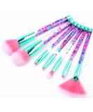 Sparkles Glitter Makeup Brushes Set - Unicorn Fan Foundation Brush with Liquid Red Handle - Perfect Christmas Gift for Teen Girls - Buy Online on GoSupps.com