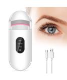 Rechargeable Heated Eyelash Curler with LED Display - 3-Level Adjustable Temperature for Stunning Long-Lasting Curls | International Shipping Available - Buy Online on GoSupps.com