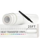 VinylRus White Heat Transfer Vinyl Roll - 12 x 25ft - Easy to Cut & Weed - for Shirts, Silhouette Cameo, Cricut - Buy Online on GoSupps.com