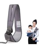 Baby Carrier Portable Ergonomic Baby Sling with Adjustable Comfortable Shoulder Straps Soft Anti-Slip Toddler Sling for Newborn Infant up to 55Lbs (Grey) - Buy Online on GoSupps.com