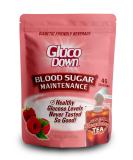 GLUCODOWN Raspberry Tea Mix - Supports Healthy Blood Sugar Levels, Diabetic Friendly - 45 Servings - Buy Online on GoSupps.com