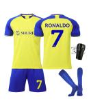 Ronronner No. 7 Yellow Football Jersey Set for Kids & Adults | Short-Arm Jersey with Shorts & Socks Perfect for Young Fans! - Buy Online on GoSupps.com