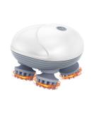 OQIMAX Portable Electrical Head Massage Device - 4 Massage Heads 3 Modes IPX6 Waterproof Wireless & USB Charging Relaxation & Deep Cleaning - Buy Online on GoSupps.com