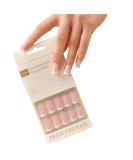 Zahrvia French Press-On Nails | 30 Short Square Artificial Nails - Easy Stick-On Fake Nails for Women & Girls | ZF-White French - Buy Online on GoSupps.com