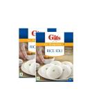 Gits Rice Idli Instant Breakfast Mix 500g - Made From Fermented Batter Of Rice & Lentil - A Traditional South Indian Breakfast -Makes 45 Idlis (Pack of 2) - Buy Online on GoSupps.com