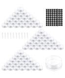 AMANMAN 100 pieces of thumb/3ml empty CREMEDOSE DOSE TIRE with screw cap lid small potty empty socket cream sample trees travel bottle jar container for cosmetics lip balm cream - Buy Online on GoSupps.com