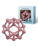 MCGMITT Silicone Baby Teething Toy - BPA-Free Baby Teether Ball for Grab Training | Soft Sensory Ball Teething Toy for Newborns (6+ Months) | Food-Grade Silicone | Dark Pink 10cm - Buy Online on GoSupps.com