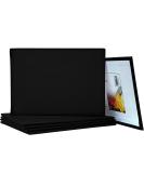 PHOENIX Black Canvas Panels 5x7 Inch 6 Pack - Triple Primed 100% Cotton Acid Free Canvases for Painting - Blank Flat Canvas Boards for Acrylic, Oil, Tempera - 6 Pack Black 5x7 - Buy Online on GoSupps.com