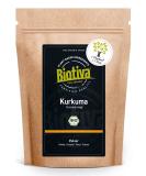Kurkuma Powder Bio 1kg - High-Quality Turmeric Root with 3% Curcumin - 100% Natural Superfood - Biotiva - Controlled in Germany - Buy Online on GoSupps.com