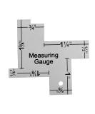 YEQIN 1 Inch Mini Sewing Measuring Gauge - 14-in-1 Seam Gauge and Ruler for DIY Sewing Craft - Buy Online on GoSupps.com