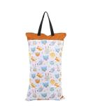 Hztyyier Hanging Wet Dry Cloth Diaper Bag - Large Capacity Reusable Diaper Pail Bag 15.8 x 27.6inch for Cloth Diapers or Laundry - Buy Online on GoSupps.com