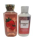 Shop Bath and Body Works Strawberry Soda Gift Set - 10 oz Shower Gel & 8 oz Lotion | International Shipping Available - Buy Online on GoSupps.com