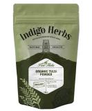 Organic Tulsi Powder 100g | Holy Basil Supplement by Indigo Herbs - Buy Online on GoSupps.com