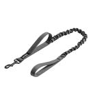 OneTigris Spring Loaded Dog Leash - Durable Nylon Adjustable 85.1cm to 118.1cm Grey - Perfect for International Shipping - Buy Online on GoSupps.com