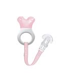 MAM Cooler & Clip - Cooling Bite Ring for Babies 2+ Months | Lightweight Easy Attachment Pink - Buy Online on GoSupps.com
