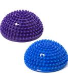 Axinyue 2PC Igelball Massage Balls - Hedgehog Foot Massagers for Stress Relief & Reflexology - Purple & Blue - Buy Online on GoSupps.com