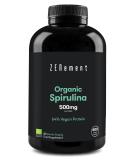 Organic Spirulina 3000mg | 600 Tablets Superfood Detox | 64% Vegan Protein | 100% Natural Ingredients | Zenement - Buy Online on GoSupps.com