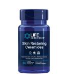 Life Extension Skin Restoring Ceramides - 30 Vegetarian Capsules for Youthful Skin - Buy Online on GoSupps.com