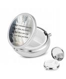 Compact 3-Compartment Pill Box Organizer for Travel | Mini Pill Case for Vitamins & Medicines - Angel Design - Buy Online on GoSupps.com