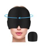 All-Around Migraine Relief Cap - Reusable Gel Headache Cap for Instant Relief | Black | Perfect for Puffy Eyes - Buy Online on GoSupps.com