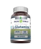 Amazing Formulas L-Glutamine Supplement 800mg - Non-GMO Gluten-Free Made in USA - 180 Capsules for Optimal Health - Buy Online on GoSupps.com