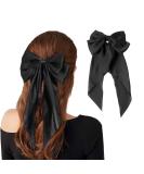 Zeaybsr Elegant Long Hair Clip - 33cm Black Candy Loop Hair Accessories for Women and Girls - Buy Online on GoSupps.com