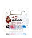 Miss Nella Party Collection Glitter Nail Polish Set - Non-Toxic Peel-Off Removable for Kids - Black Top Coat Blue & Coral - Buy Online on GoSupps.com