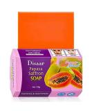 Papaya Saffron Soap Bar - Anti-Aging Moisturizing & Oxidation Repair Skin Care | 120g - Buy Online on GoSupps.com