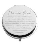 Zuo Bao Flower Girl Compact Mirror - Wedding Party Gift for Flower Girl - Buy Online on GoSupps.com