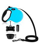 Philorn 5m Retractable Dog Leash - Flexible One-Button Blocking Non-Slip Handle Reflective & Safe for Medium to Large Dogs (Up to 50kg) - Blue Color - Buy Online on GoSupps.com